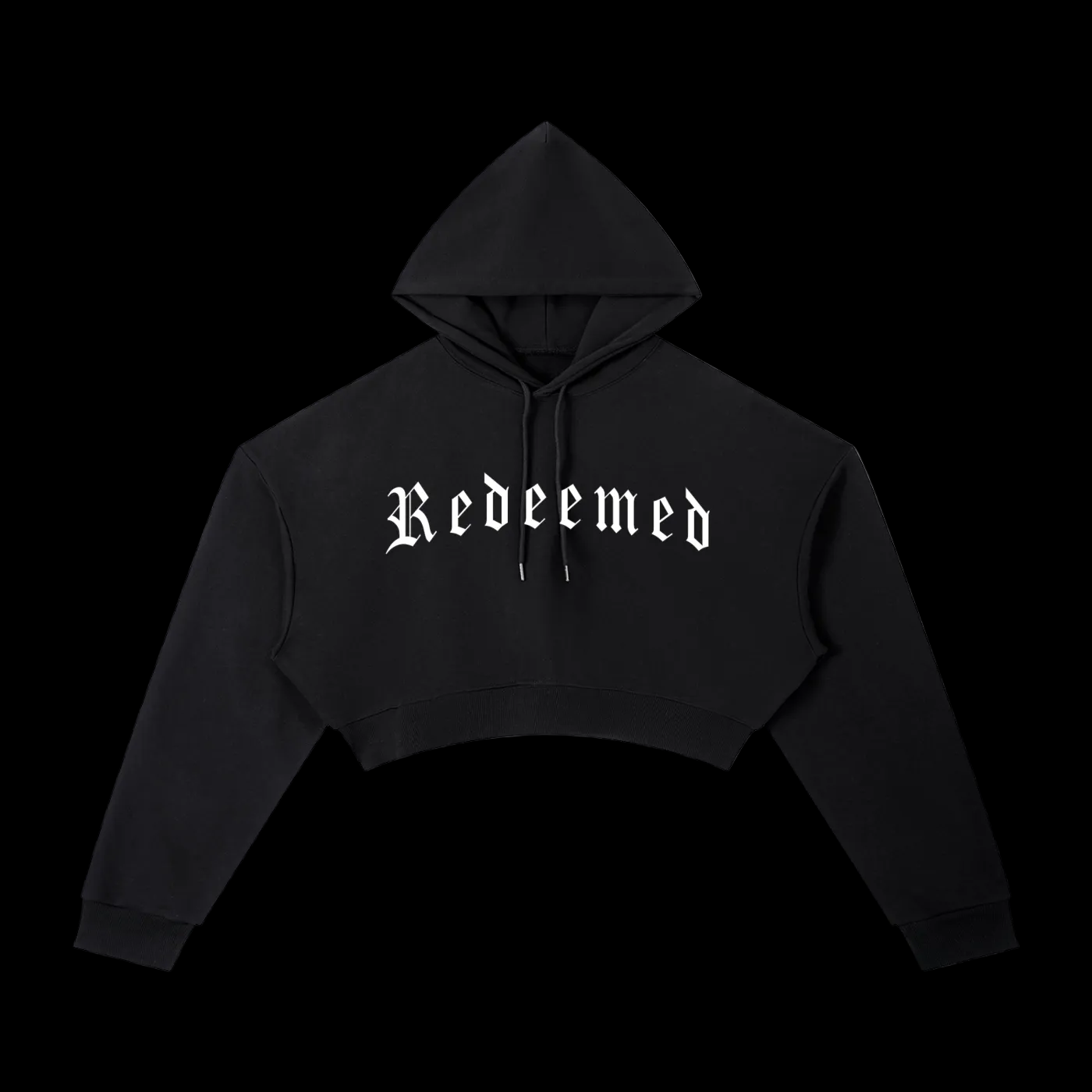 Cropped Hoodie - black