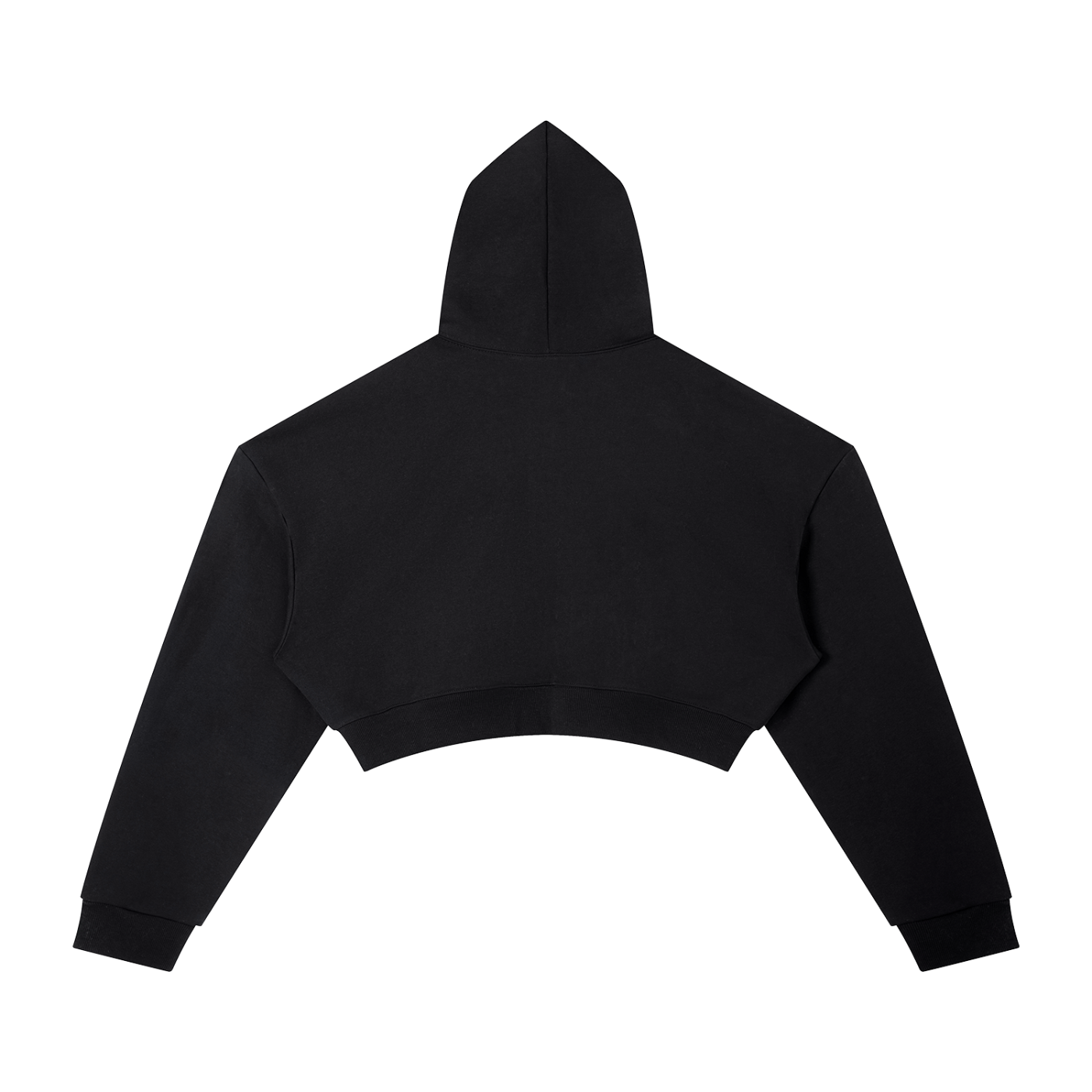 Cropped Hoodie - black