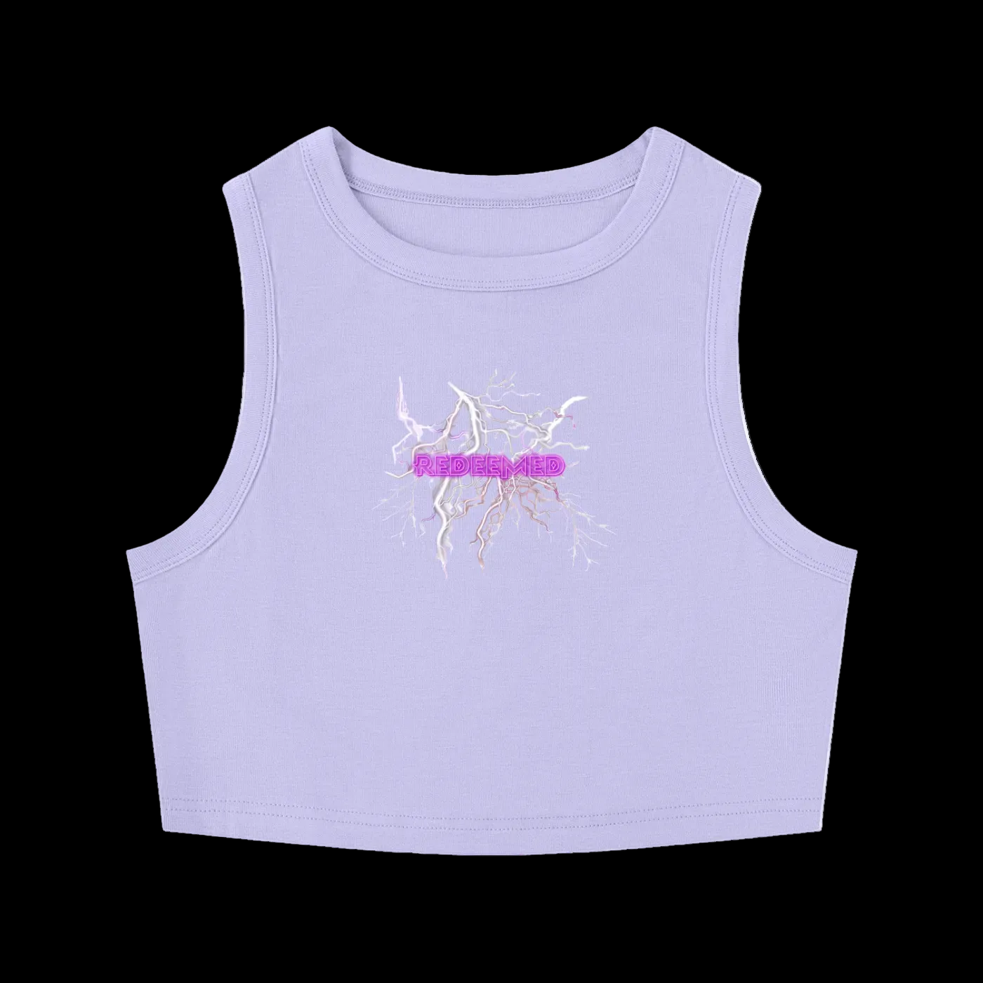 Lightning Flashes Crewneck Crop