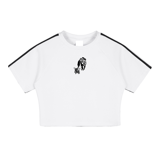 Taped Redeemed Logo Crop Top