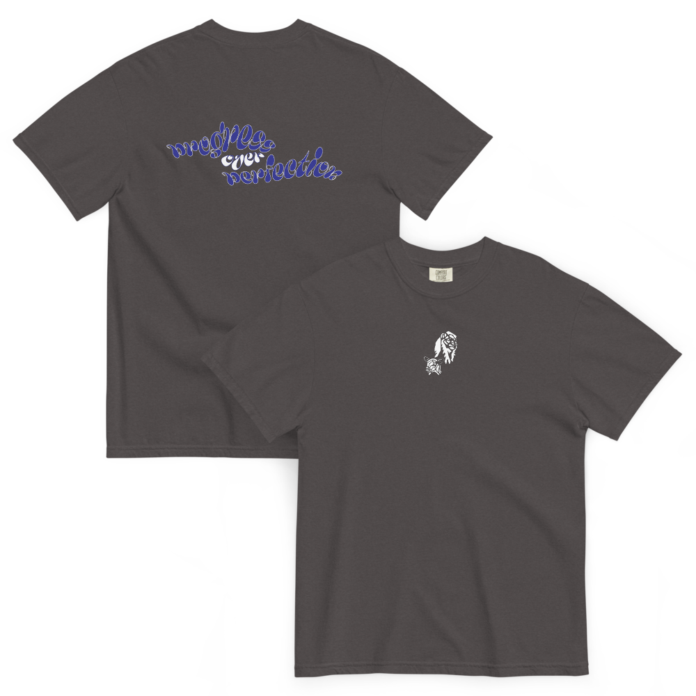 "Progress Over Perfection" Heavy-weight T-Shirt
